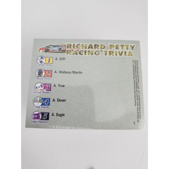 Richard Petty Racing Trivia Game 1,000 Questions #43 NASCAR Stock Car - Picture 6 of 13